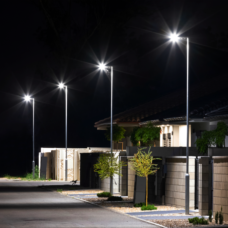 Lampa uliczna parkingowa solarna z czujnikiem ruchu i zmierzchu Latarnia Solarna Via 200W 2400lm 6000K EKO9096 Eko-Light parkowa z akumulatorem z pilotem