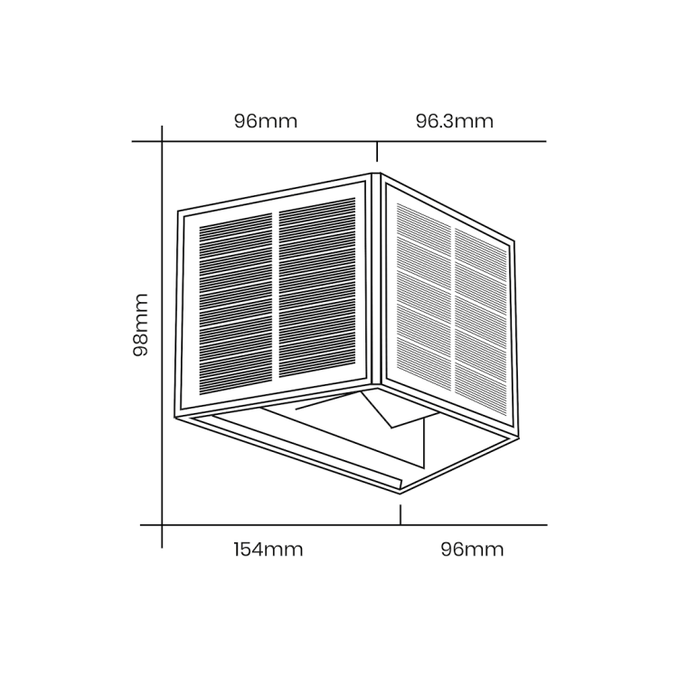 Kinkiet Solarny Wings 50lm 6000K EKO9098 Eko-Light Oprawa elewacyjna lampa ścienna