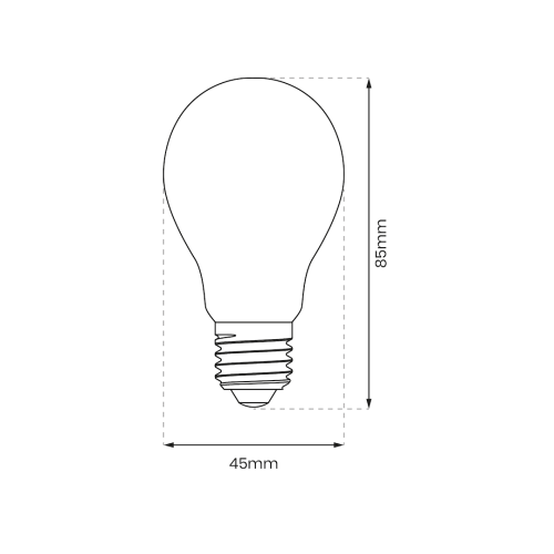Żarówka Filamentowa LED 1W ST45 E27 2700K Plastik EKZF9139 Eko-Light