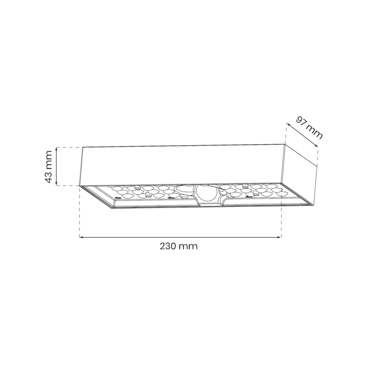 Lampa Solarna Brick 6W 800lm 4000K EKO9181 Eko-Light Oprawa elewacyjna lampa ścienna