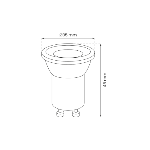 Żarówka LED 3W Mini GU10 4000K EKZA9598 Eko-Light