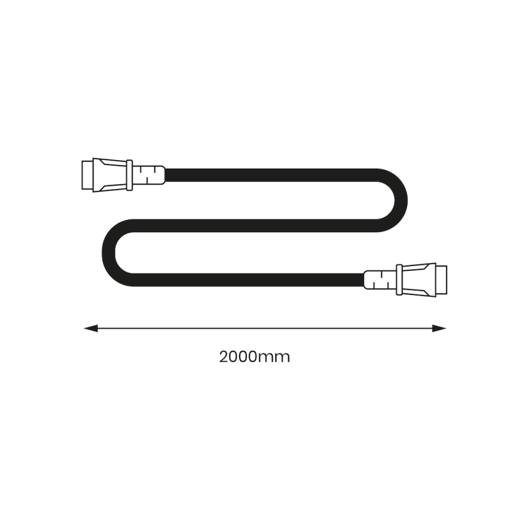 Kabel przedłużający do Fokus 100W - 2m EKO9766 Eko-Light