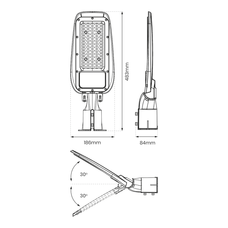 Lampa Uliczna Alley 100W 4000K 230V EKO9910 Eko-Light