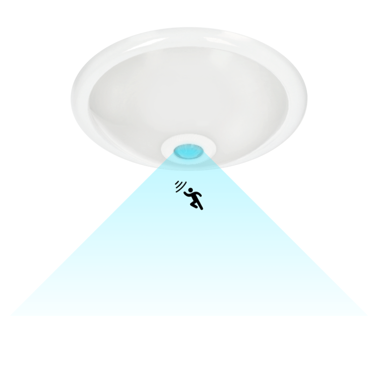 Plafon Mario 2xE27 PIR IK08 EKP9911 Eko-Light