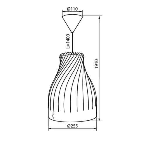 Lampa sufitowa wisząca CORDES 25530 Kanlux