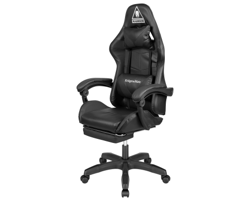 Fotel gamingowy dla Gracza GX-150 KM0790-B Kruger&Matz Biurowy obrotowy w pełni regulowany Czarny