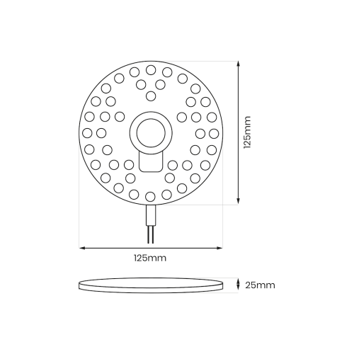 Moduł Led FIX 12W 4000K Fi125 EKM0461 Eko-Light