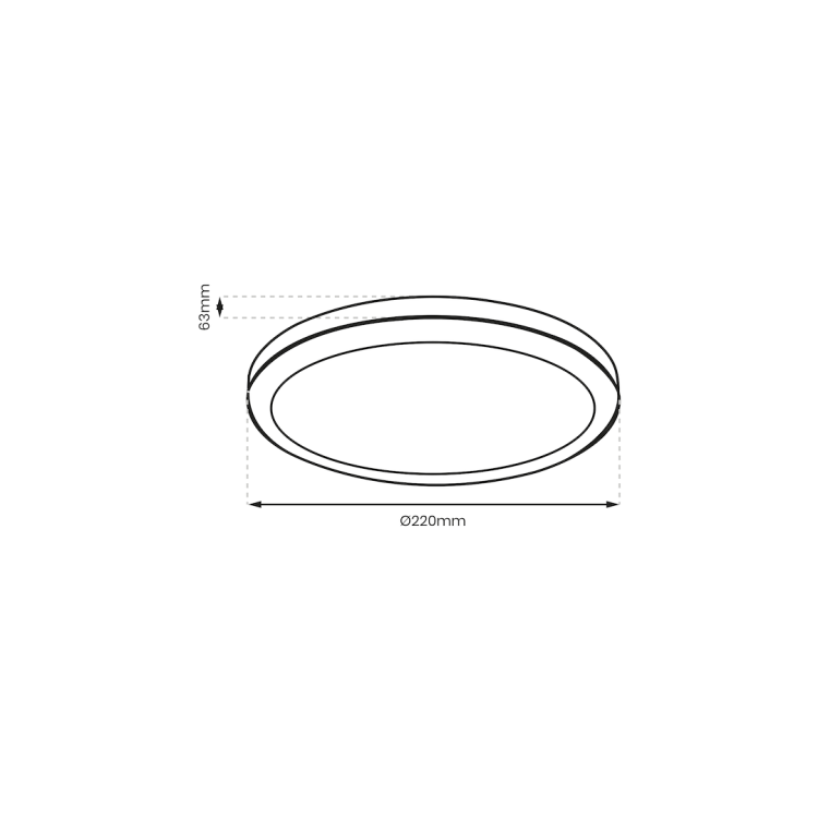 Plafon Vera 18W 4000K Biały IP65 EKP0470 Eko-Light