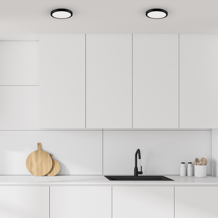 Plafon Vera 24W 4000K Czarny IP65 EKP0473 Eko-Light