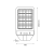 Lampa uliczna parkingowa solarna z czujnikiem ruchu i zmierzchu Latarnia Solarna Kers 50W 500lm 6500K EKO0545 Eko-Light parkowa z akumulatorem