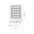 Lampa uliczna parkingowa solarna z czujnikiem ruchu i zmierzchu Latarnia Solarna Kers 200W 1200lm 6500K EKO0546 Eko-Light parkowa z akumulatorem z pilotem