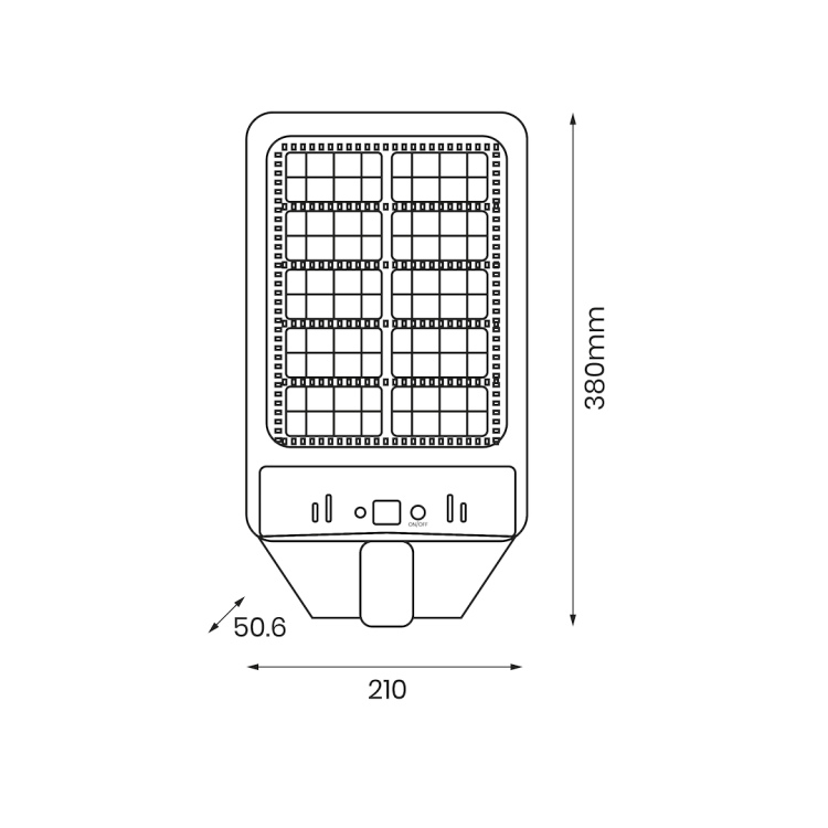 Lampa uliczna parkingowa solarna z czujnikiem ruchu i zmierzchu Latarnia Solarna Kers 200W 1200lm 6500K EKO0546 Eko-Light parkowa z akumulatorem z pilotem