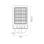 Lampa uliczna parkingowa solarna z czujnikiem ruchu i zmierzchu Latarnia Solarna Kers 400W 2700lm 6500K EKO0547 Eko-Light parkowa z akumulatorem z pilotem
