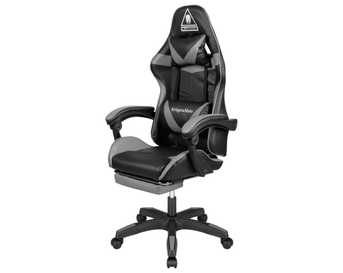 Fotel gamingowy dla Gracza GX-150 KM0790-G Kruger&Matz Biurowy obrotowy w pełni regulowany Czarno-szary