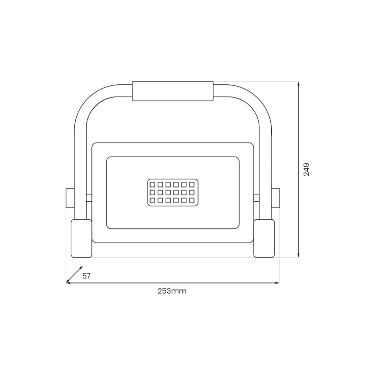 Naświetlacz Led Przenośny Work 50W 4000K IP65 EKN0732 Eko-Light