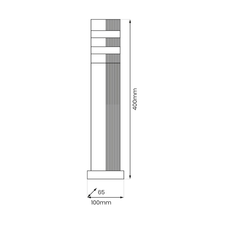 Lampa Ogrodowa Stojąca Vini 1xGU10 IP54 EKO0735 Eko-Light