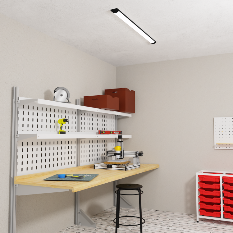 Listwa LED Batten 36W 120cm 4000K - Czarny ML0750 Eko-Light
