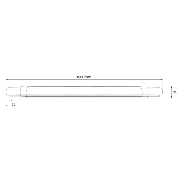 Listwa Led Batten 48W 150cm 5200lm 4000K IP65 EK0852 Eko-Light