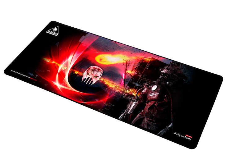 Podkładka gamingowa dla Gracza pod mysz i klawiaturę Warrior KM0760 Kruger&Matz Duża Mata XXL na Biurko