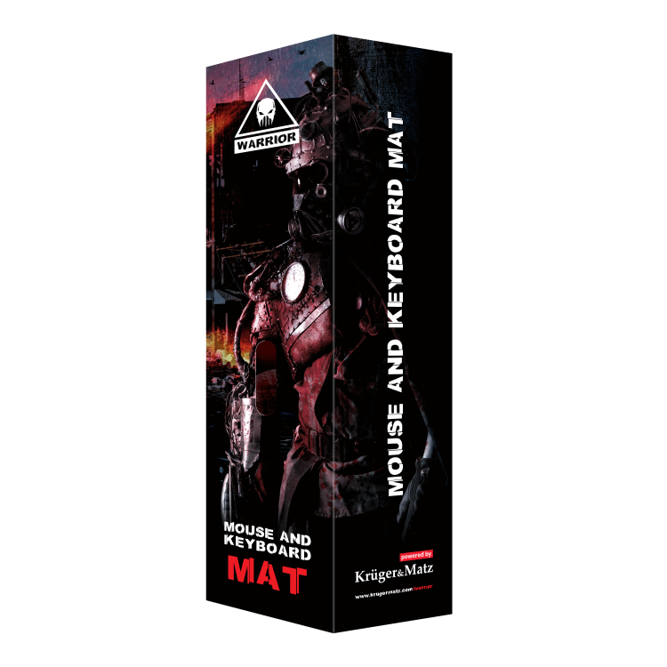 Podkładka gamingowa dla Gracza pod mysz i klawiaturę Warrior KM0760 Kruger&Matz Duża Mata XXL na Biurko
