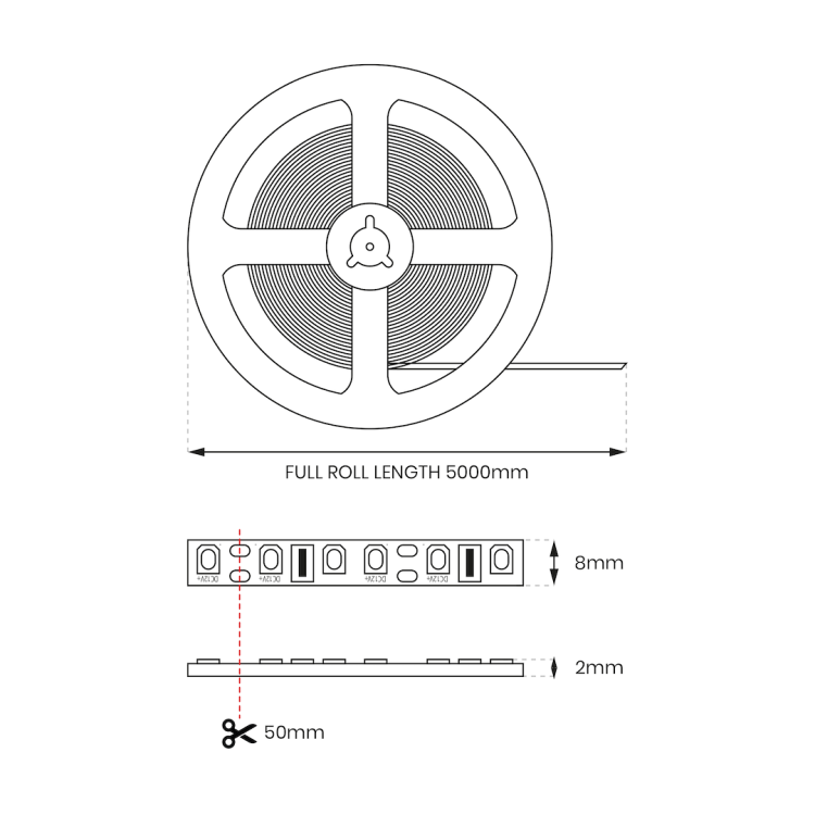 Zestaw Taśma SMD 60/m 4000K IP20 5m + Zasilacz EKZ1212 Eko-Light