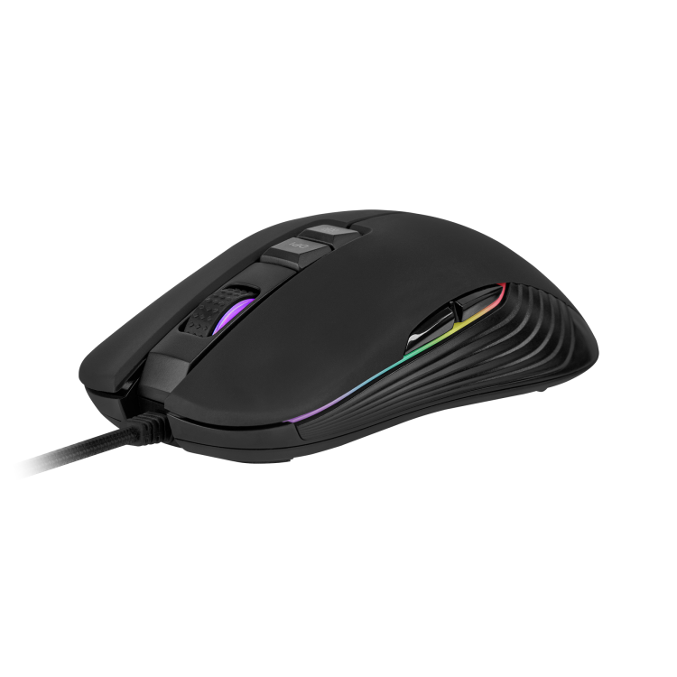 Mysz gamingowa przewodowa dla Gracza Warrior GM-60 KM0752 Kruger&Matz 5000 DPI RGB kolorowa podświetlana sensor optyczny