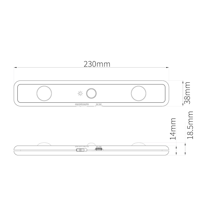 Lampka Podszafkowa Tony 3CCT 23cm EKB1393 Eko-Light