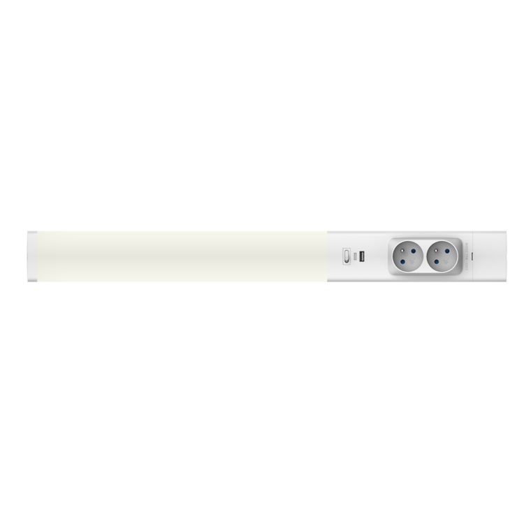 Lampa Podszafkowa Dual 18W 4000K USB-A/C + Gniazda 230V EKB1444 Eko-Light