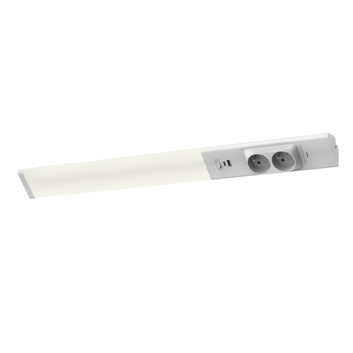 Lampa Podszafkowa Dual 18W 4000K USB-A/C + Gniazda 230V EKB1444 Eko-Light