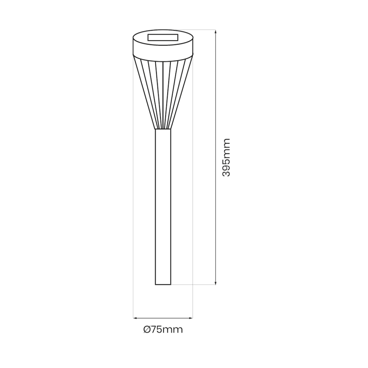 Pochodnia Solarna Flame 1700K IP44 EKO1450 Eko-Light gruntowa