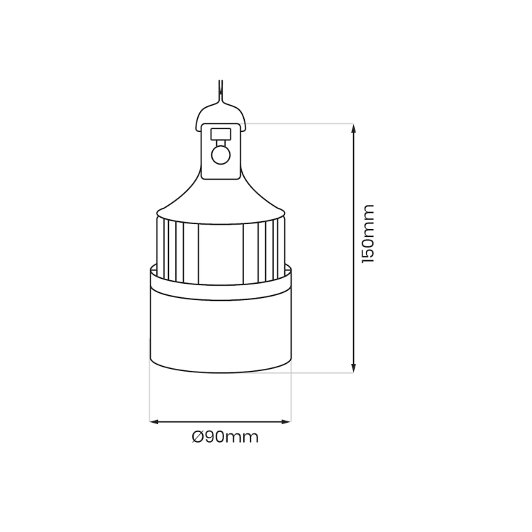 Przenośna Lampka LED Bulb 10W 4000K EK1678 Eko-Light