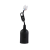 Oprawka Budowlana E27 Czarny + Przewód 12cm + Kostka EK1689 Eko-Light