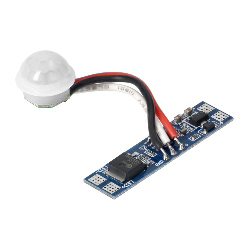 Włącznik z czujnikiem PIR do taśm LED, 5-24V, 8A AD-TL-6497/S-R ADVITI