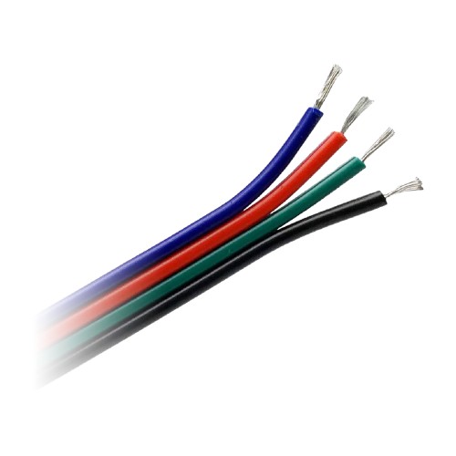 Przewód do taśm LED RGB, 4x0,35mm2, 25m AD-TL-6498/RGB/25M ADVITI