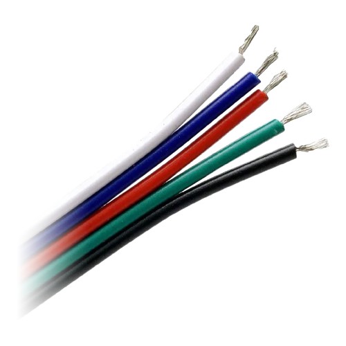 Przewód do taśm LED RGBW, 5x0,35mm2, 25m AD-TL-6498/RGBW/25M ADVITI