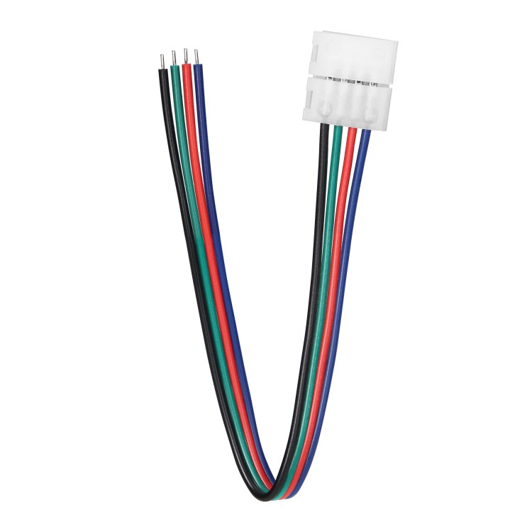 Złączka LED RGB 10mm jednostronna z przewodem AD-TL-6499/Z-P/RGB ADVITI
