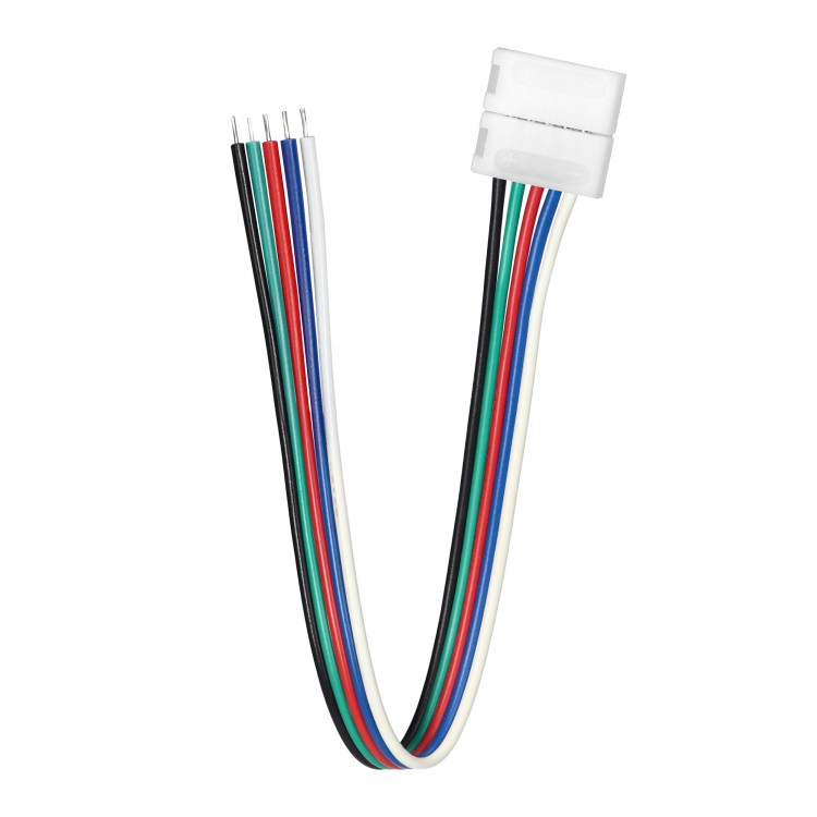 Złączka LED RGBW 12mm jednostronna z przewodem AD-TL-6499/Z-P/RGBW ADVITI