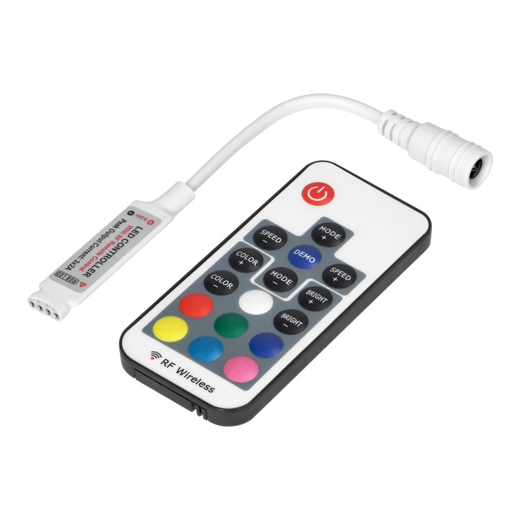 Sterownik LED RGB RF 12V 6A 72W z pilotem 17 przycisków AD-TL-6500/P17 ADVITI