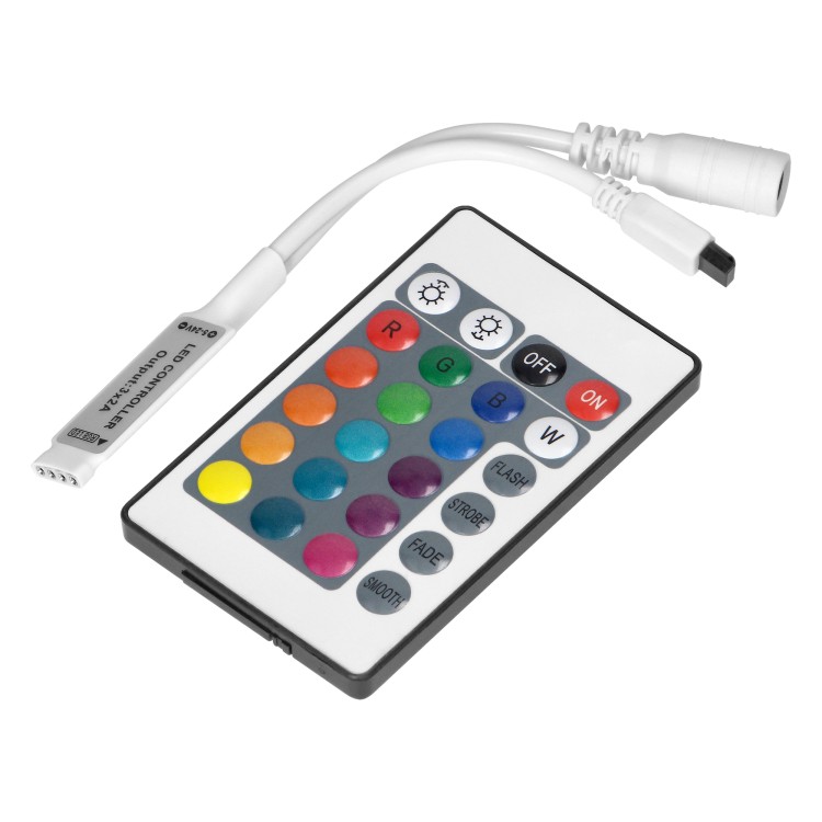 Sterownik LED RGB IR 12V 6A 72W z pilotem 24 przyciski AD-TL-6500/P24 ADVITI