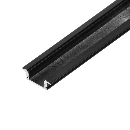Profil aluminiowy do taśm LED, 2000 x 24,5 x 6,85 mm, wpuszczany w karton gips, czarny, komplet 50 szt. AD-LP-6505B/2M/50 ADVITI