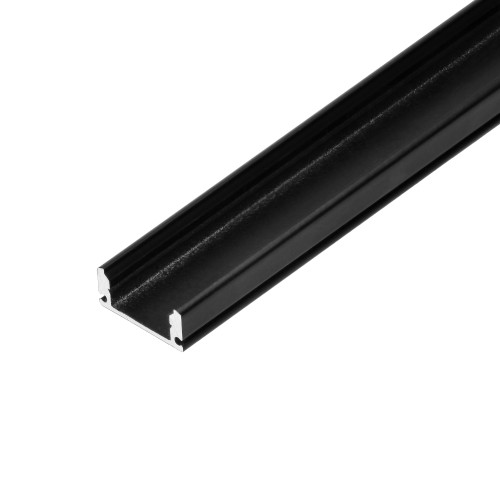Profil aluminiowy do taśm LED, 2000 x 17 x 7 mm, nawierzchniowy, czarny, komplet 50 szt. AD-LP-6506B/2M/50 ADVITI