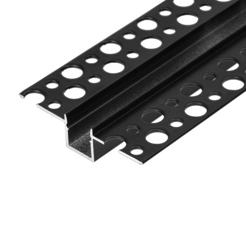 Profil aluminiowy do taśm LED, 2000 x 55 x 13 mm, wpuszczany w karton gips, czarny AD-LP-6507B/2M ADVITI