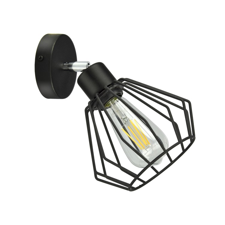 Waya 1P E27, kinkiet, max. 60W, czarny AD-LD-6259BE27M ADVITI