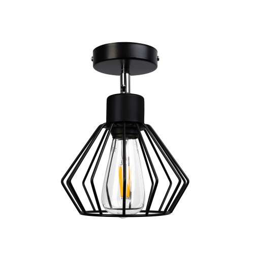 PINO kinkiet 1P E27, max.60W, czarny AD-LD-6366BE27M ADVITI