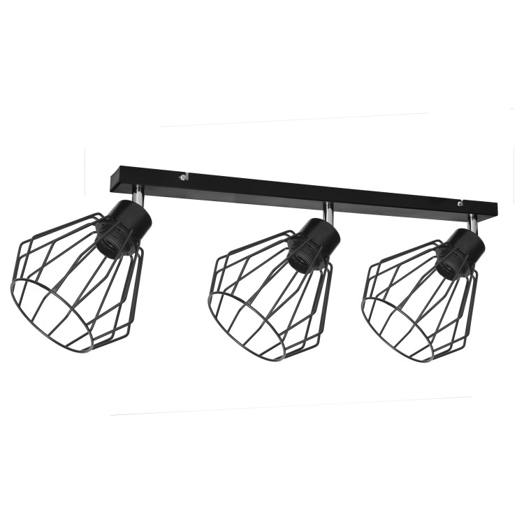 PINO 3P E27, oprawa ścienno-sufitowa, max. 3x60W, czarna, listwa AD-LD-6369BE27M ADVITI