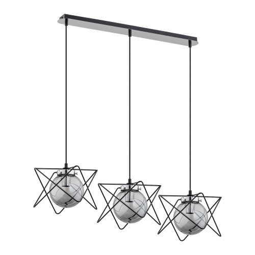 Corrado 3P E14, lampa wisząca, max. 3x40W, chrom AD-LD-6213GGE14S ADVITI