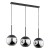 Lara 3P E27, lampa wisząca, max. 3x60W, czarna AD-LD-6217BE27S ADVITI sufitowa nad stół blat wyspę