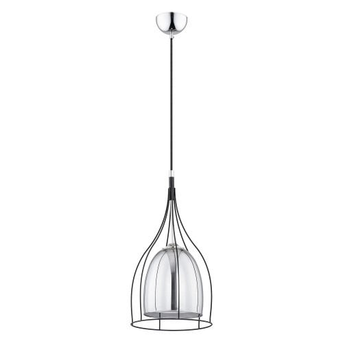 Adele 1P E27, lampa wisząca, max. 60W, czarna AD-LD-6222BE27S ADVITI