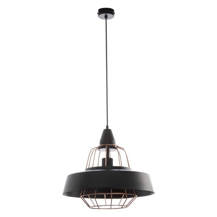 Rocco 1P E27, lampa wisząca, max. 60W, czarna, miedziana AD-LD-6223BCE27 ADVITI