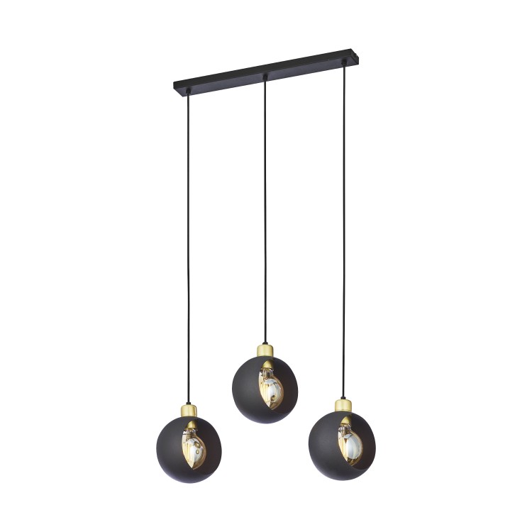 Jala 3P E27, lampa wisząca, max. 15W, czarna AD-LD-6226BE27M ADVITI sufitowa nad stół blat wyspę